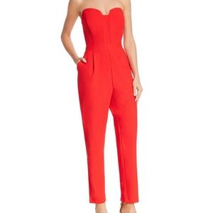 ADELYN RAE strapless jumpsuit